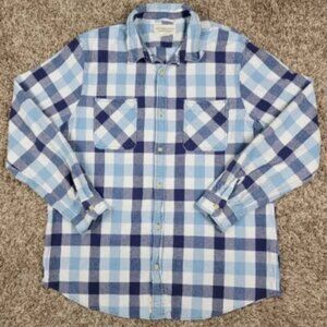 Ralph Lauren Denim & Supply‎ Shirt Men's XXL Chambray Button Plaid Long Sleeve